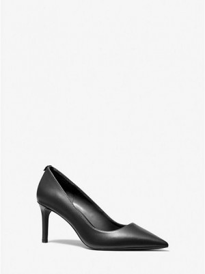 Michael Kors Alina Flex Leder Pumps Damen Schwarz | 961823-OJR