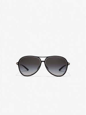 Michael Kors Breckenridge Sonnenbrille Damen Schwarz | 362071-LRZ