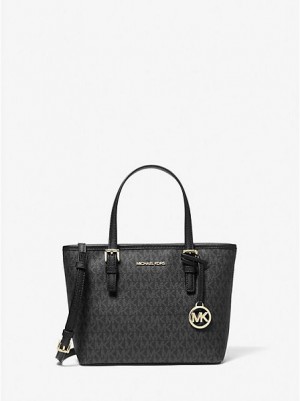 Michael Kors Jet Set Travel Extra-small Logo Tragetaschen Damen Schwarz | 791025-ICA