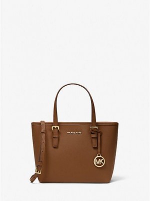 Michael Kors Jet Set Travel Extra-small Saffiano Leder Tragetaschen Damen Braun | 071693-MVA