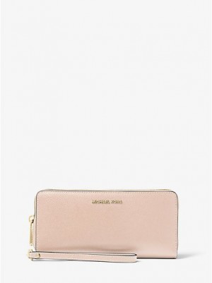 Michael Kors Leder Continental Geldbörse Damen Rosa | 720861-BJD