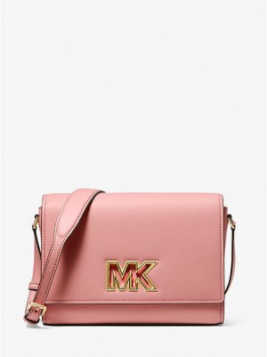 Michael Kors Mimi Medium Leder Kuriertaschen Damen Rosa | 143905-JDS