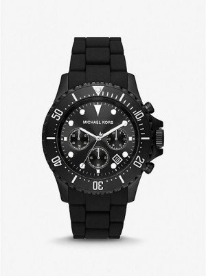 Michael Kors Oversized Everest And Silikon Uhren Herren Schwarz | 910245-KTE