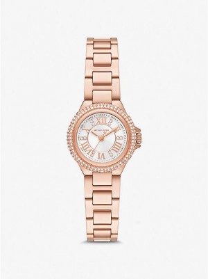 Michael Kors Petite Camille Uhren Damen Rosa Gold | 510894-IEG