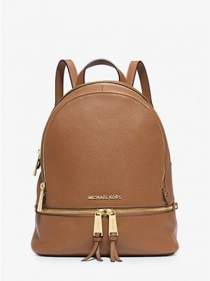 Michael Kors Rhea Medium Leder Rucksack Damen Braun | 612408-CAX