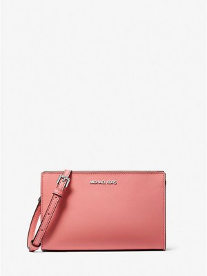 Michael Kors Sheila Small Faux Leder crossbody taschen Damen Rosa | 138620-YRS