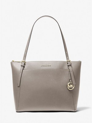 Michael Kors Voyager Large Saffiano Leder Tragetaschen Damen Grau | 341768-MTO