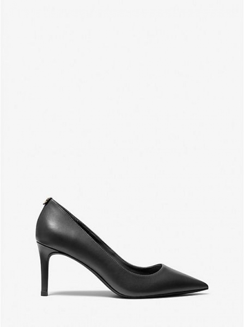 Michael Kors Alina Flex Leder Pumps Damen Schwarz | 961823-OJR