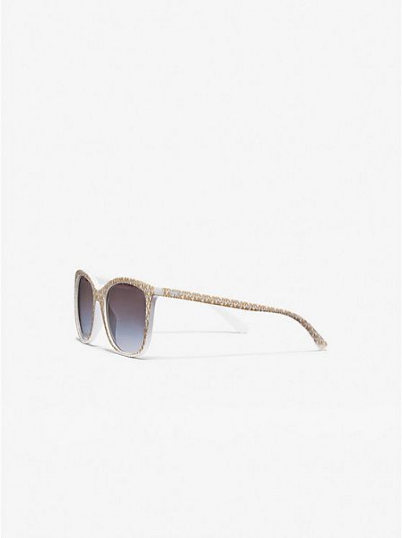 Michael Kors Atlanta Sonnenbrille Damen Hellgelb | 450162-NUT