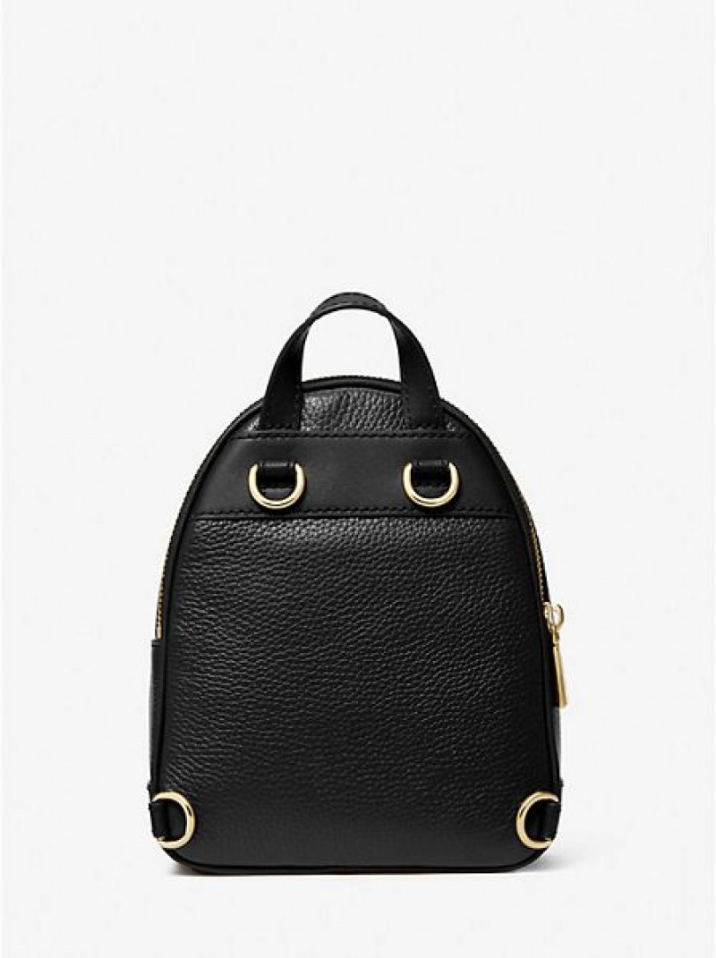 Michael Kors Brooklyn Extra-small Pebbled Leder Rucksack Damen Schwarz | 571268-AZO