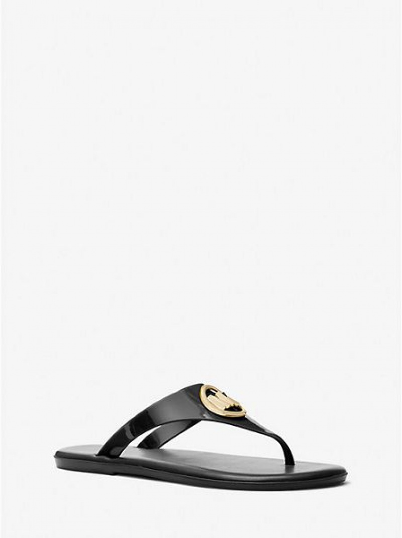 Michael Kors Carmen Pvc Jelly Sandalen Damen Schwarz | 702685-NEV