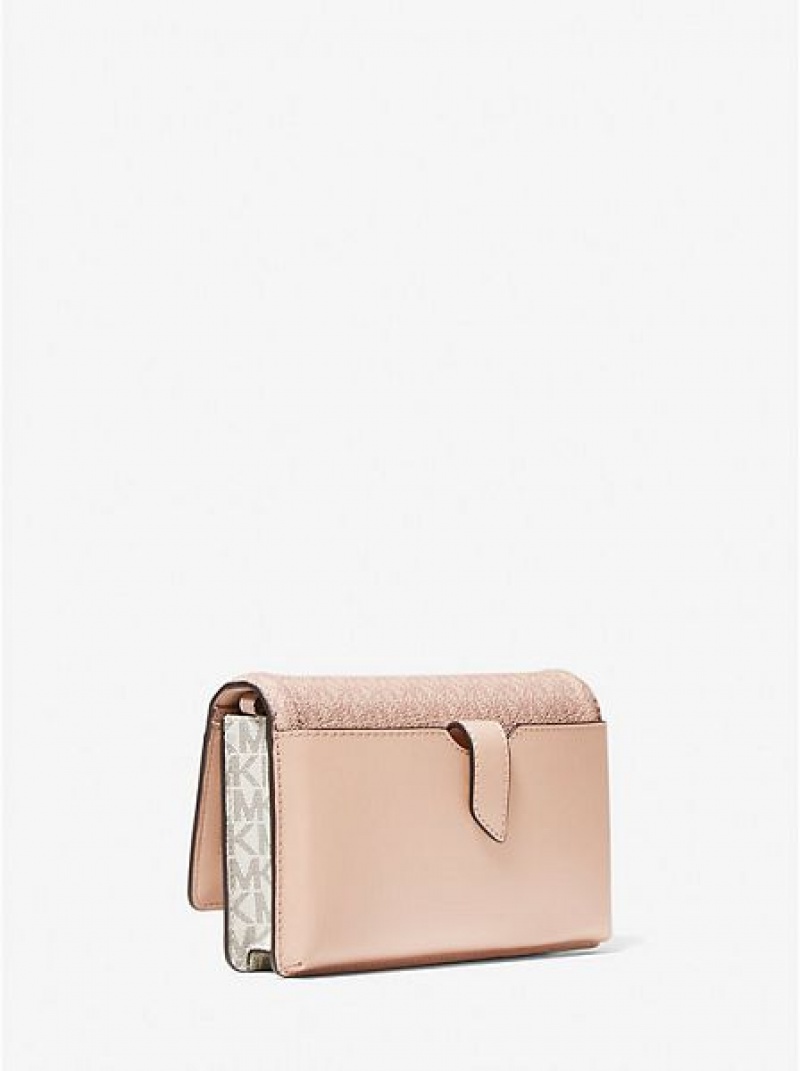 Michael Kors Jet Set Small Two-tone Logo Smartphone crossbody taschen Damen Mehrfarbig | 354879-CLJ