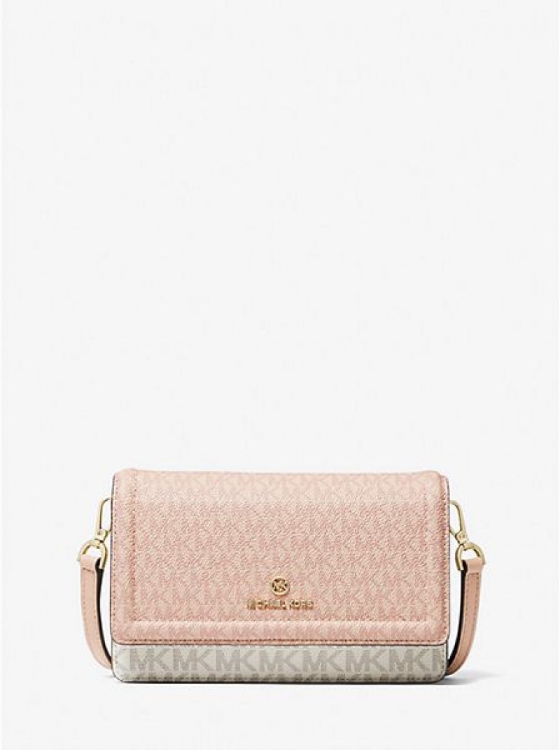 Michael Kors Jet Set Small Two-tone Logo Smartphone crossbody taschen Damen Mehrfarbig | 354879-CLJ