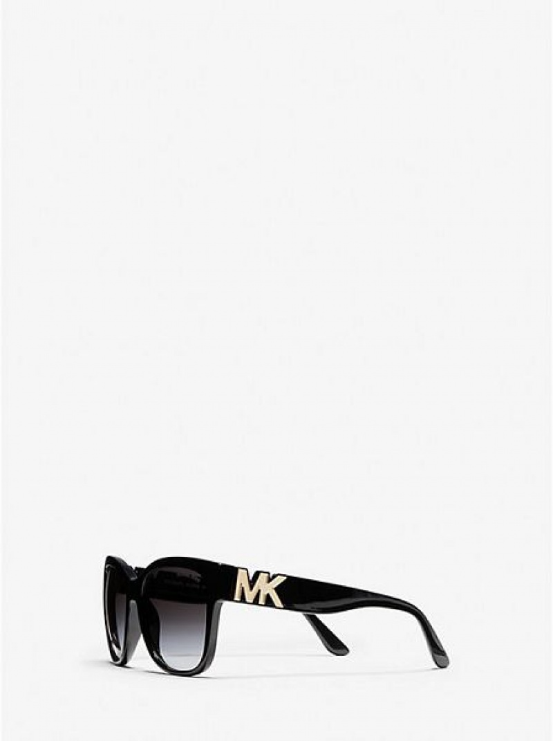 Michael Kors Lucky Bay Sonnenbrille Damen Schwarz | 109347-PLU