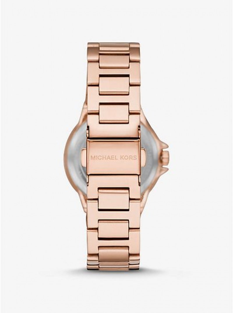 Michael Kors Mini Camille Pave Uhren Damen Rosa Gold | 628390-UWH