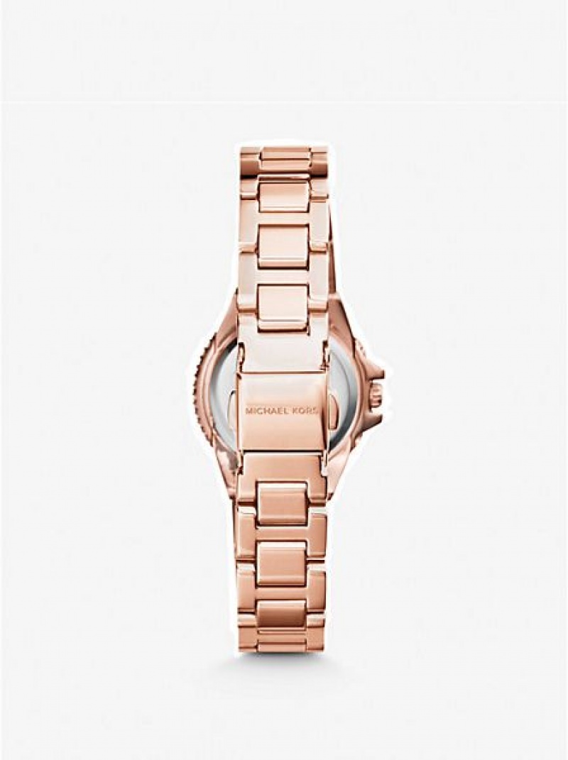 Michael Kors Petite Camille Uhren Damen Rosa Gold | 510894-IEG