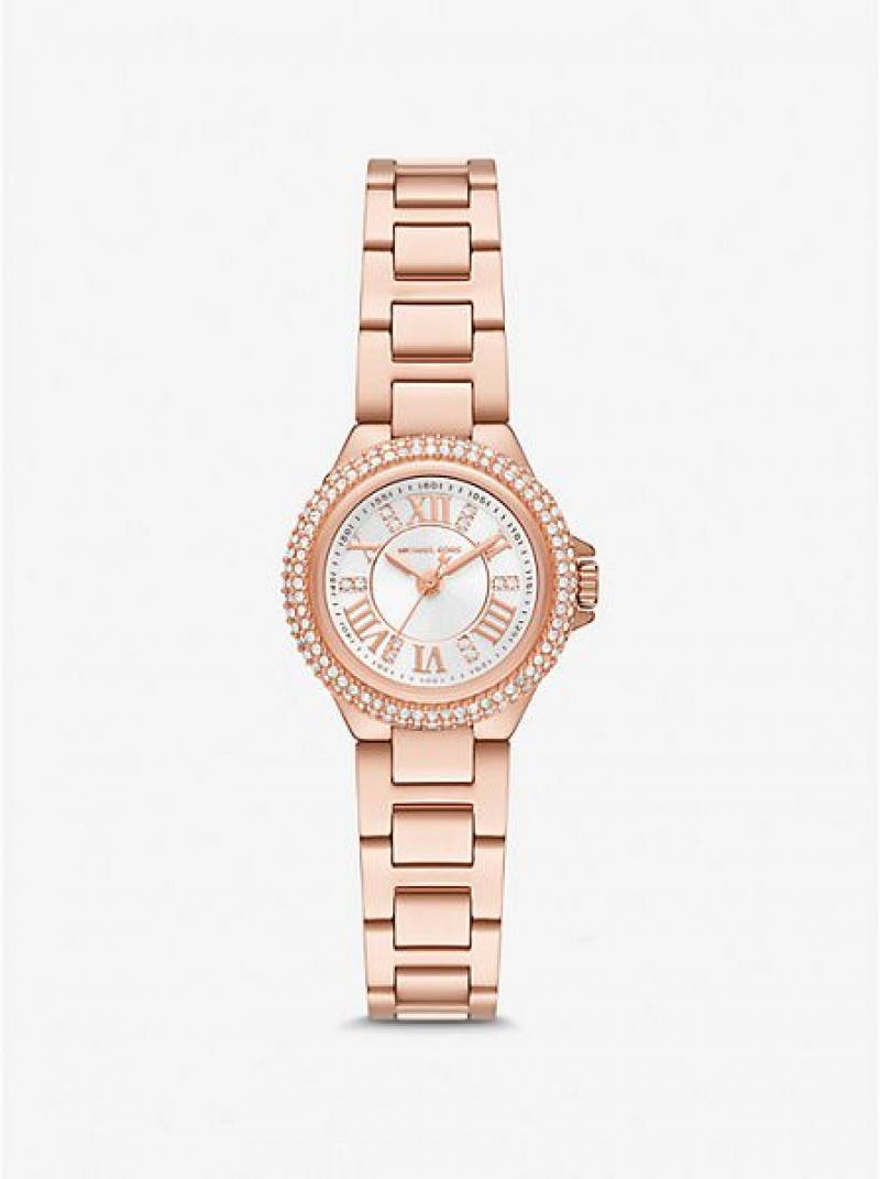 Michael Kors Petite Camille Uhren Damen Rosa Gold | 510894-IEG